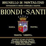 etichetta piccola Brunello Biondi Santi